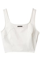 【プランク プロジェクト/PRANK PROJECT】のサテンコンビクロップドトップ / Satin Combi Cropped Top WHT(ホワイト)|ID: prp329100003271529 ipo3291000000036989595