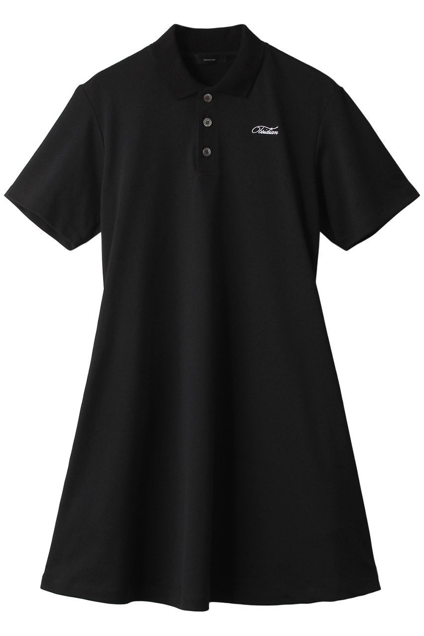 【オブシディアン/OBSIDIAN】のPOLO ONE PIECE インテリア・キッズ・メンズ・レディースファッション・服の通販 founy(ファニー) 　ファッション　Fashion　レディースファッション　Fashion for Women　ワンピース　Dresses　スポーツウェア　Functional & Stylish Sportswear　スポーツ ワンピース　Athletic Dress / Tennis Dress　クール　Cool, Chic　ジップ　Zip, Zipper　スポーツ　Sports, Activewear　フィット　Fit, Slim Fit　フレア　Flare, Flared　ポケット　Pocket, Pocket Detail　ポロシャツ　Polo Shirt, Collared Tee　ブラック|ID: prp329100003271539 ipo3291000000035578493