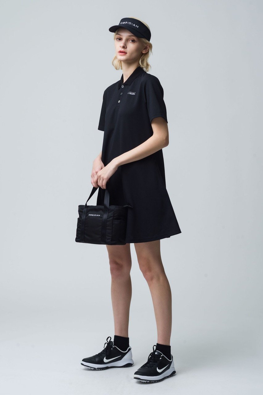 【オブシディアン/OBSIDIAN】のPOLO ONE PIECE 人気、トレンドファッション・服の通販 founy(ファニー) 　ファッション　Fashion　レディースファッション　Fashion for Women　ワンピース　Dresses　スポーツウェア　Functional & Stylish Sportswear　スポーツ ワンピース　Athletic Dress / Tennis Dress　クール　Cool, Chic　ジップ　Zip, Zipper　スポーツ　Sports, Activewear　フィット　Fit, Slim Fit　フレア　Flare, Flared　ポケット　Pocket, Pocket Detail　ポロシャツ　Polo Shirt, Collared Tee　other-7|ID: prp329100003271539 ipo3291000000035578499