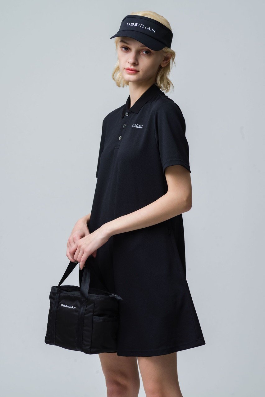 【オブシディアン/OBSIDIAN】のPOLO ONE PIECE 人気、トレンドファッション・服の通販 founy(ファニー) 　ファッション　Fashion　レディースファッション　Fashion for Women　ワンピース　Dresses　スポーツウェア　Functional & Stylish Sportswear　スポーツ ワンピース　Athletic Dress / Tennis Dress　クール　Cool, Chic　ジップ　Zip, Zipper　スポーツ　Sports, Activewear　フィット　Fit, Slim Fit　フレア　Flare, Flared　ポケット　Pocket, Pocket Detail　ポロシャツ　Polo Shirt, Collared Tee　other-8|ID: prp329100003271539 ipo3291000000035578500