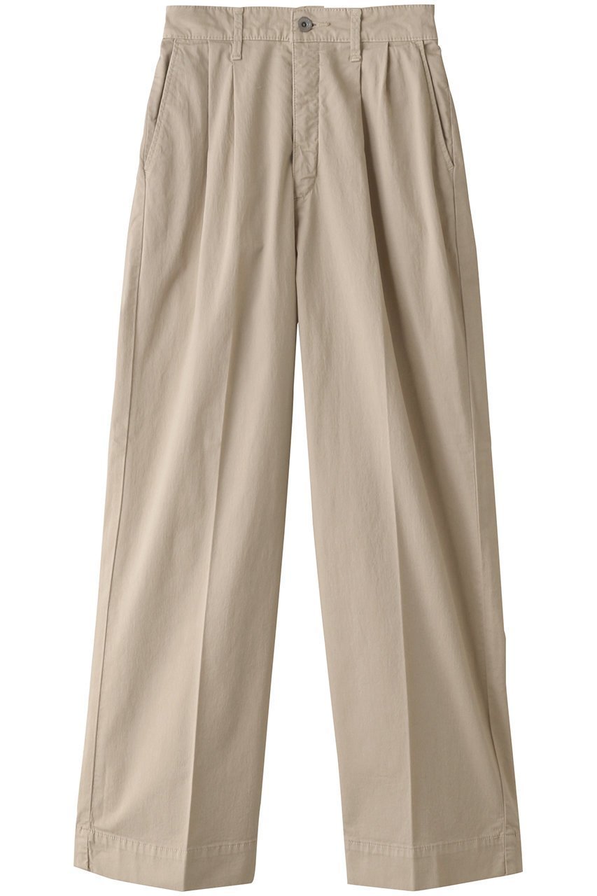 【ヤヌーク/YANUK】のタックワイドトラウザーズ インテリア・キッズ・メンズ・レディースファッション・服の通販 founy(ファニー) 　ファッション　Fashion　レディースファッション　Fashion for Women　パンツ　Pants & Trousers　おすすめ　Recommended / Our Picks　ストレッチ　Stretch, Stretchy Fabric　センター　Center, Center Line　トレンド　Trend, Trending Now　ネオン　Neon, Neon Color　ベーシック　Basic, Essential　エレガント 上品　Elegant　ライトベージュ|ID: prp329100003273437 ipo3291000000036577866