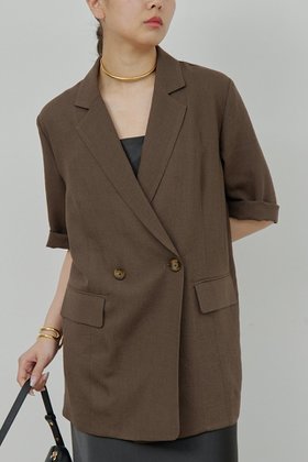 【ガリャルダガランテ/GALLARDAGALANTE】のハーフスリーブジャケット 人気、トレンドファッション・服の通販 founy(ファニー) ファッション Fashion レディースファッション WOMEN アウター Coat Outerwear ジャケット Jackets おすすめ Recommend なめらか Smooth ジャケット Jacket スタイリッシュ Stylish ハーフ Half エレガント 上品 Elegant |ID:prp329100003273513