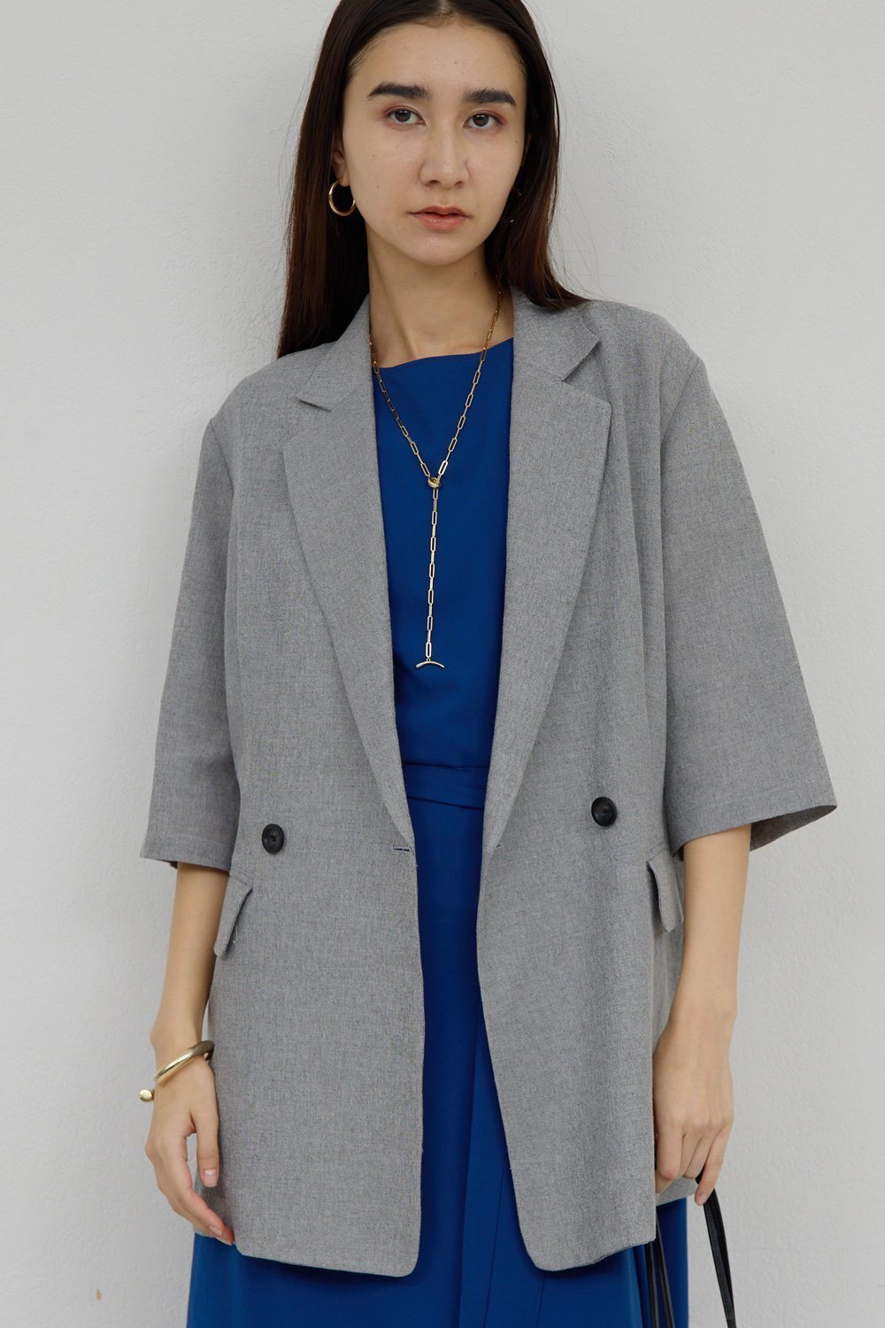 【ガリャルダガランテ/GALLARDAGALANTE】のハーフスリーブジャケット インテリア・キッズ・メンズ・レディースファッション・服の通販 founy(ファニー) 　ファッション　Fashion　レディースファッション　Fashion for Women　アウター　Coat / Outerwear Collection　レディースジャケット・軽アウター　Jackets　2026年　2026　オケージョン　Occasion Wear　ジャケット　Jacket, Outerwear　スタイリッシュ　Stylish, Fashionable　エレガント 上品　Elegant　夏　Summer　春　Spring　S/S・春夏　SS, Spring/Summer, Warm Season　グレー|ID: prp329100003273513 ipo3291000000036058049