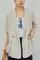 【ガリャルダガランテ/GALLARDAGALANTE】のハーフスリーブジャケット 人気、トレンドファッション・服の通販 founy(ファニー) ファッション Fashion レディースファッション Fashion for Women アウター Coat / Outerwear Collection レディースジャケット・軽アウター Jackets 2026年 2026 オケージョン Occasion Wear ジャケット Jacket, Outerwear スタイリッシュ Stylish, Fashionable エレガント 上品 Elegant 夏 Summer 春 Spring S/S・春夏 SS, Spring/Summer, Warm Season thumbnail ベージュ|ID: prp329100003273513 ipo3291000000036058050