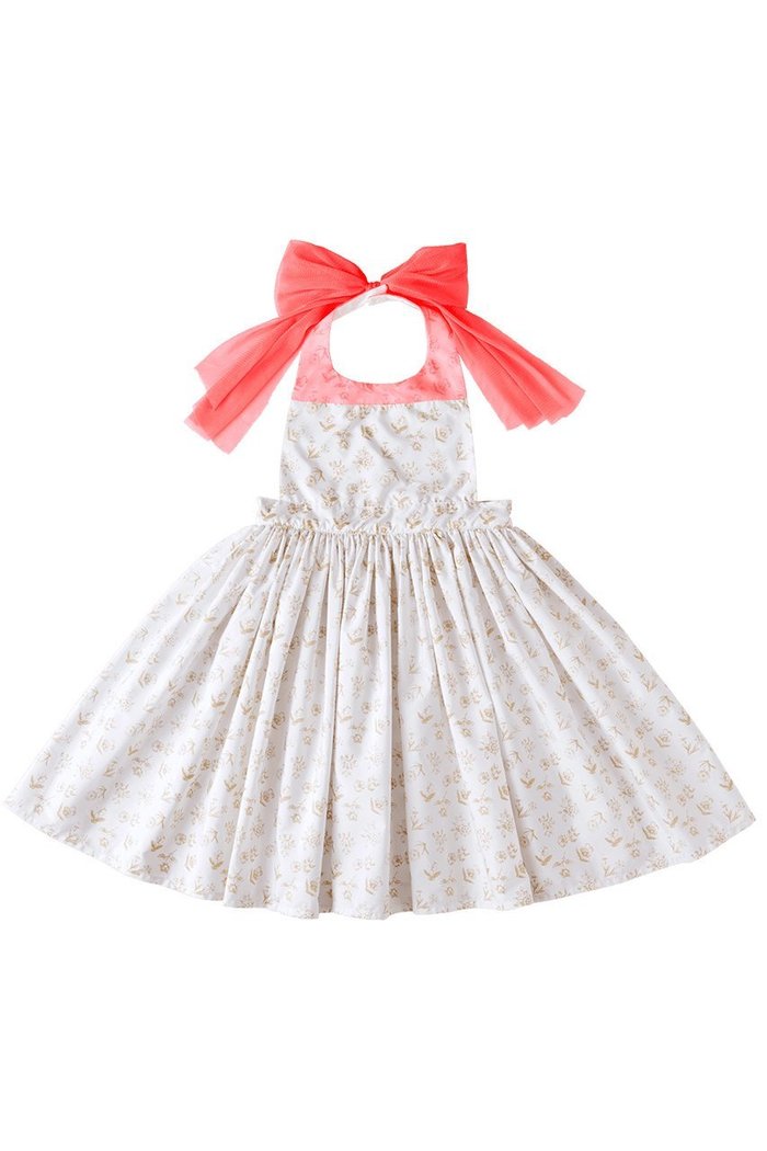 【マールマール/MARLMARL / KIDS】の【Kids】お食事エプロン bouquet5 white flower インテリア・キッズ・メンズ・レディースファッション・服の通販 founy(ファニー) https://founy.com/ ファッション Fashion キッズファッション KIDS ガーリー Girly ギフト プレゼント Gift Present ネオン Neon フォーマル Formal プリント Print リボン Ribbon エレガント 上品 Elegant 人気 Popularity |ID: prp329100003273533 ipo3291000000021910987