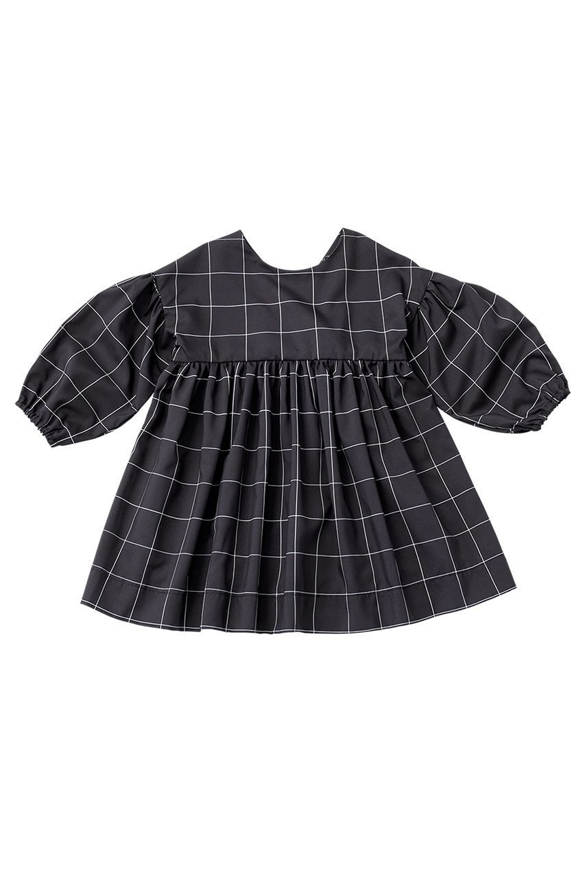 【マールマール/MARLMARL / KIDS】の【BABY】お食事エプロン eureka graph black 80-90cm インテリア・キッズ・メンズ・レディースファッション・服の通販 founy(ファニー) 　ファッション　Fashion　キッズファッション　Fashion for Kids　シンプル　Simple, Minimal　タフタ　Taffeta, Structured Fabric　ドレス　Dress, One-Piece　リボン　Ribbon, Bow　ワンポイント　One Point, Statement Accent　軽量　Lightweight, Ultra Light　graph black|ID: prp329100003273535 ipo3291000000036191682