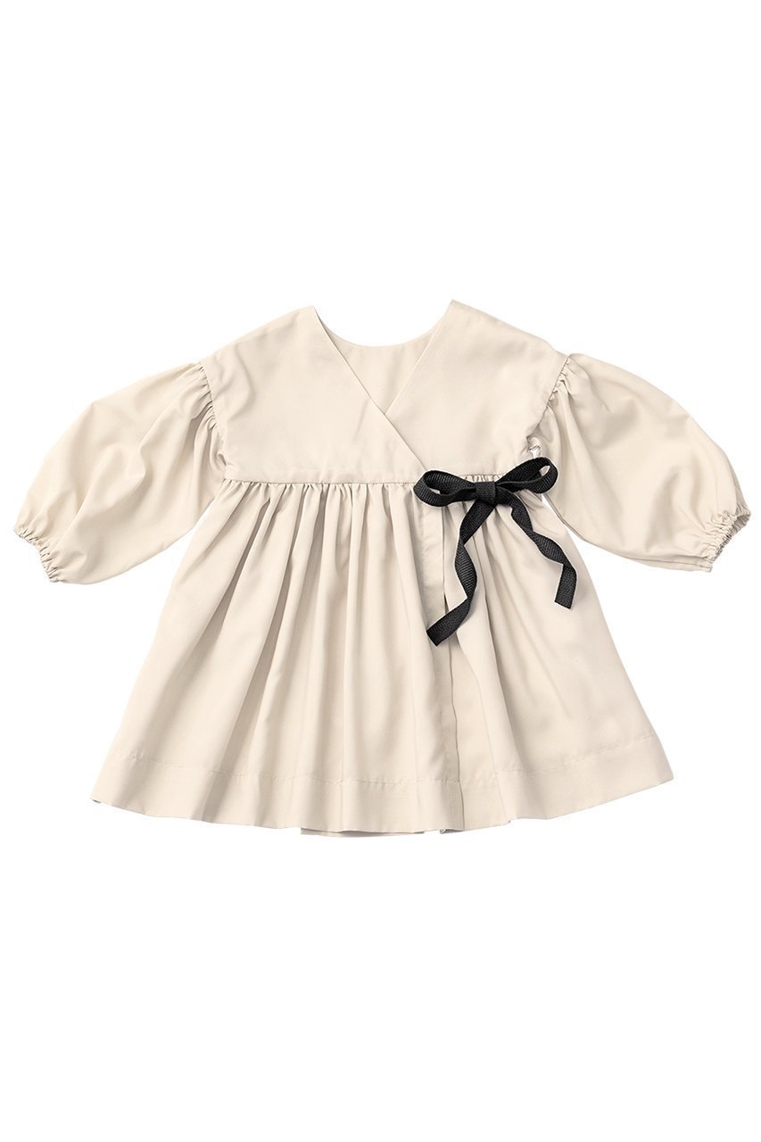 【マールマール/MARLMARL / KIDS】の【BABY】お食事エプロン eureka graph black 80-90cm 人気、トレンドファッション・服の通販 founy(ファニー) 　ファッション　Fashion　キッズファッション　Fashion for Kids　シンプル　Simple, Minimal　タフタ　Taffeta, Structured Fabric　ドレス　Dress, One-Piece　リボン　Ribbon, Bow　ワンポイント　One Point, Statement Accent　軽量　Lightweight, Ultra Light　other-2|ID: prp329100003273535 ipo3291000000036191683