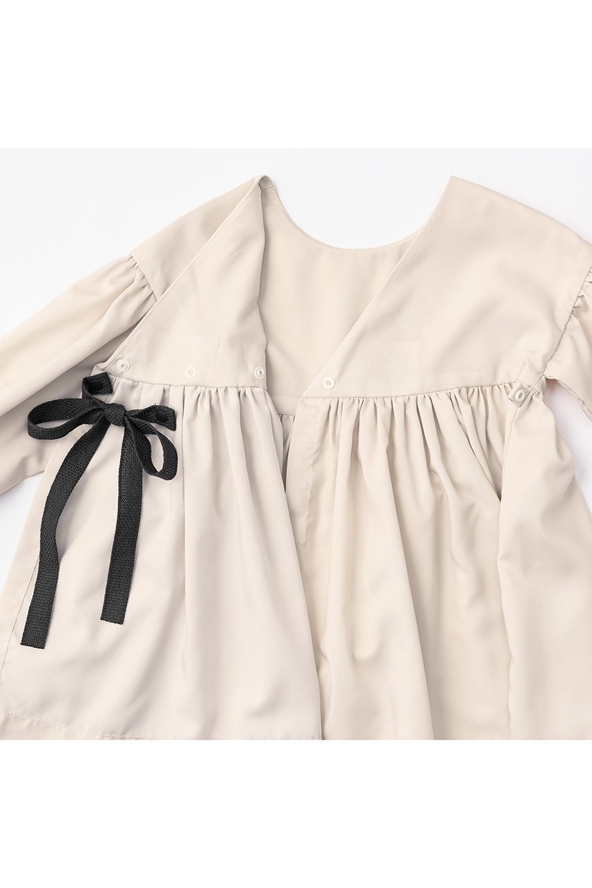 【マールマール/MARLMARL / KIDS】の【BABY】お食事エプロン eureka graph black 80-90cm 人気、トレンドファッション・服の通販 founy(ファニー) 　ファッション　Fashion　キッズファッション　Fashion for Kids　シンプル　Simple, Minimal　タフタ　Taffeta, Structured Fabric　ドレス　Dress, One-Piece　リボン　Ribbon, Bow　ワンポイント　One Point, Statement Accent　軽量　Lightweight, Ultra Light　other-3|ID: prp329100003273535 ipo3291000000036191684