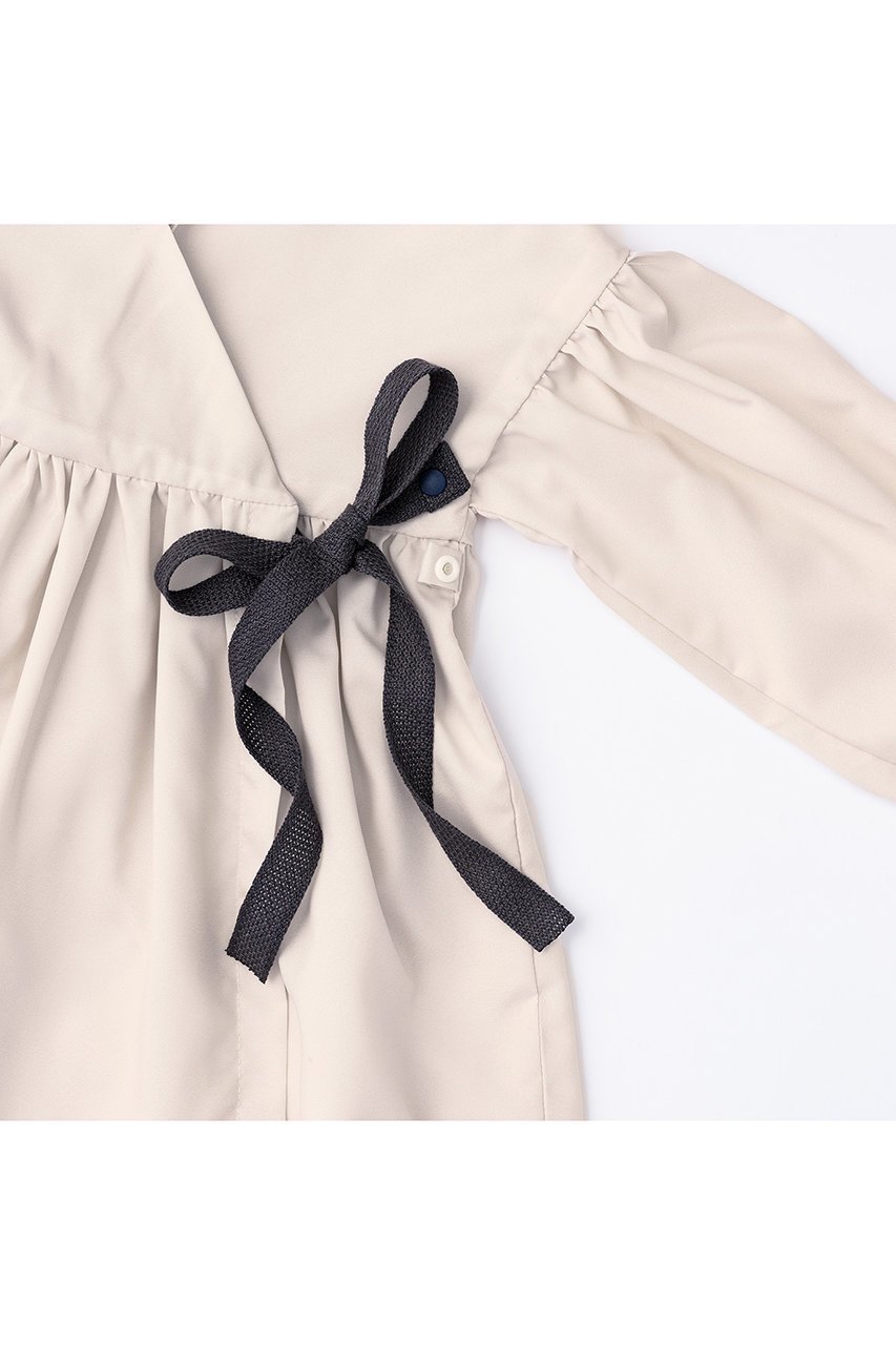 【マールマール/MARLMARL / KIDS】の【BABY】お食事エプロン eureka graph black 80-90cm 人気、トレンドファッション・服の通販 founy(ファニー) 　ファッション　Fashion　キッズファッション　Fashion for Kids　シンプル　Simple, Minimal　タフタ　Taffeta, Structured Fabric　ドレス　Dress, One-Piece　リボン　Ribbon, Bow　ワンポイント　One Point, Statement Accent　軽量　Lightweight, Ultra Light　other-4|ID: prp329100003273535 ipo3291000000036191685