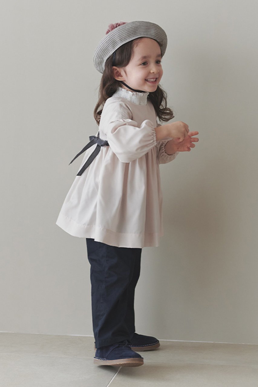 【マールマール/MARLMARL / KIDS】の【BABY】お食事エプロン eureka graph black 80-90cm 人気、トレンドファッション・服の通販 founy(ファニー) 　ファッション　Fashion　キッズファッション　Fashion for Kids　シンプル　Simple, Minimal　タフタ　Taffeta, Structured Fabric　ドレス　Dress, One-Piece　リボン　Ribbon, Bow　ワンポイント　One Point, Statement Accent　軽量　Lightweight, Ultra Light　other-8|ID: prp329100003273535 ipo3291000000036191689