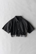 【メゾンスペシャル/MAISON SPECIAL】のジャガードゴムダブルレイヤードシャツ BLK(ブラック)|ID:prp329100003273585