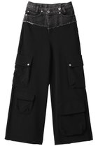 【メゾンスペシャル/MAISON SPECIAL】のカットオフデニムレイヤードスウェットパンツ BLK(ブラック)|ID: prp329100003275710 ipo3291000000032830435