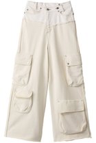 【メゾンスペシャル/MAISON SPECIAL】のカットオフデニムレイヤードスウェットパンツ WHT(ホワイト)|ID: prp329100003275710 ipo3291000000032830436