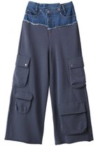 【メゾンスペシャル/MAISON SPECIAL】のカットオフデニムレイヤードスウェットパンツ BLU(ブルー)|ID: prp329100003275710 ipo3291000000032830437