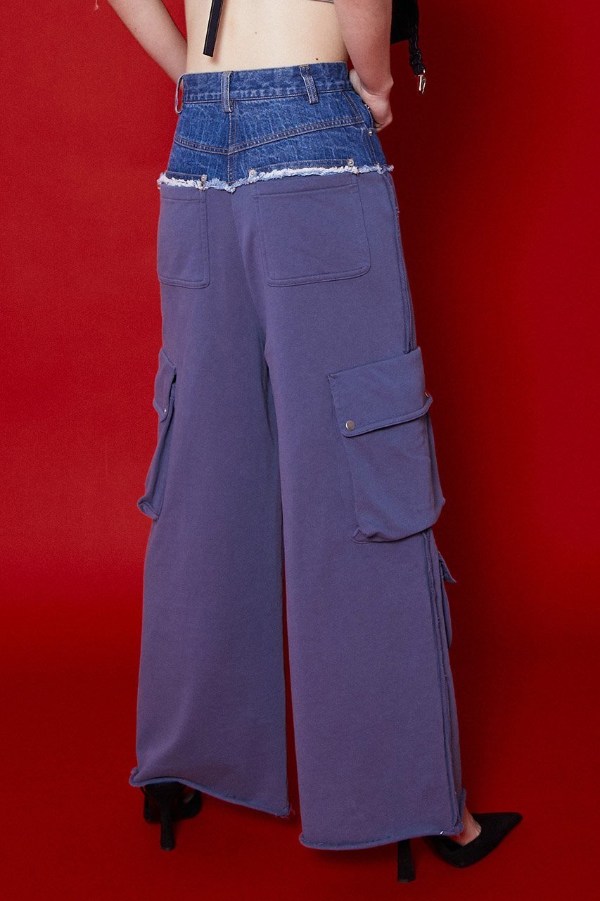 【メゾンスペシャル/MAISON SPECIAL】のカットオフデニムレイヤードスウェットパンツ 人気、トレンドファッション・服の通販 founy(ファニー) 　ファッション　Fashion　レディースファッション　Fashion for Women　パンツ　Pants & Trousers　おすすめ　Recommended / Our Picks　カットソー　Cut and Sewn Top　コンビ　Combo, Combination Style　シンプル　Simple, Minimal　スウェット / スエット　Sweatshirt, Sweatwear　デニム　Denim, Jeans Material　トレンド　Trend, Trending Now　other-8|ID: prp329100003275710 ipo3291000000032830444