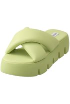 【スティーブマデン/STEVE MADDEN】のBROADCAST 厚底クロスベルトサンダル ライム|ID: prp329100003280152 ipo3291000000035902586