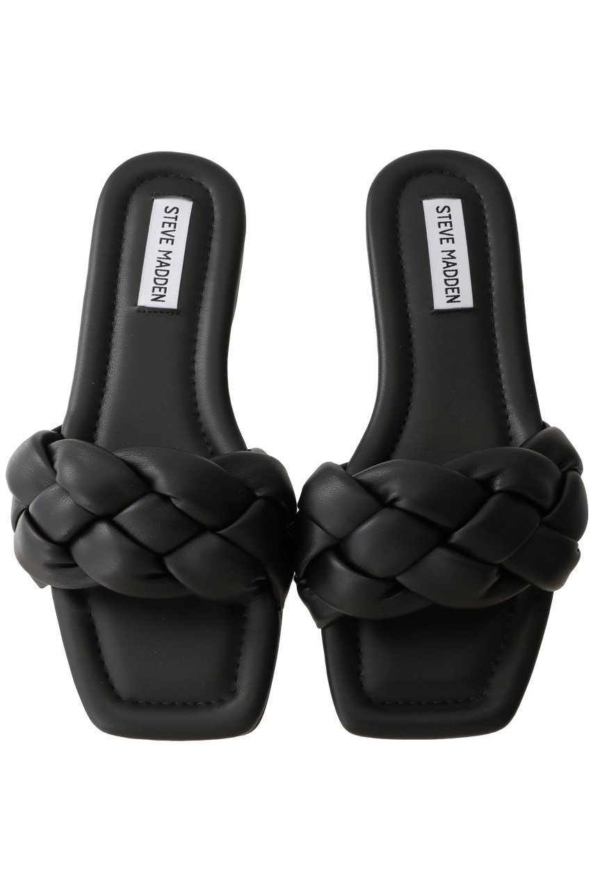 【スティーブマデン/STEVE MADDEN】のOPTICAL クッションベルトフラットサンダル インテリア・キッズ・メンズ・レディースファッション・服の通販 founy(ファニー) 　ファッション　Fashion　レディースファッション　Fashion for Women　ベルト&ウエストマーク　Belts & Waist Accessories　インソール　Shoe Insole　ガーリー　Girly, Feminine Style　クッション　Cushion, Throw Pillow　サンダル　Sandals, Summer Shoes　トレンド　Trend, Trending Now　フラット　Flat, Flat Shoes　ブラック|ID: prp329100003280153 ipo3291000000032771099