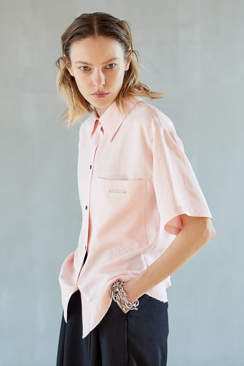 【プランク プロジェクト/PRANK PROJECT】のハーフスリーブサテンオーバーシャツ / Half Sleeve Satin Over Shirt 人気、トレンドファッション・服の通販 founy(ファニー) 　ファッション　Fashion　レディースファッション　WOMEN　トップス・カットソー　Tops/Tshirt　シャツ/ブラウス　Shirts/Blouses　サマー　Summer　ショート　Short　スリーブ　Sleeve　エレガント 上品　Elegant　夏　Summer　羽織　Haori　other-6|ID: prp329100003280204 ipo3291000000031371507