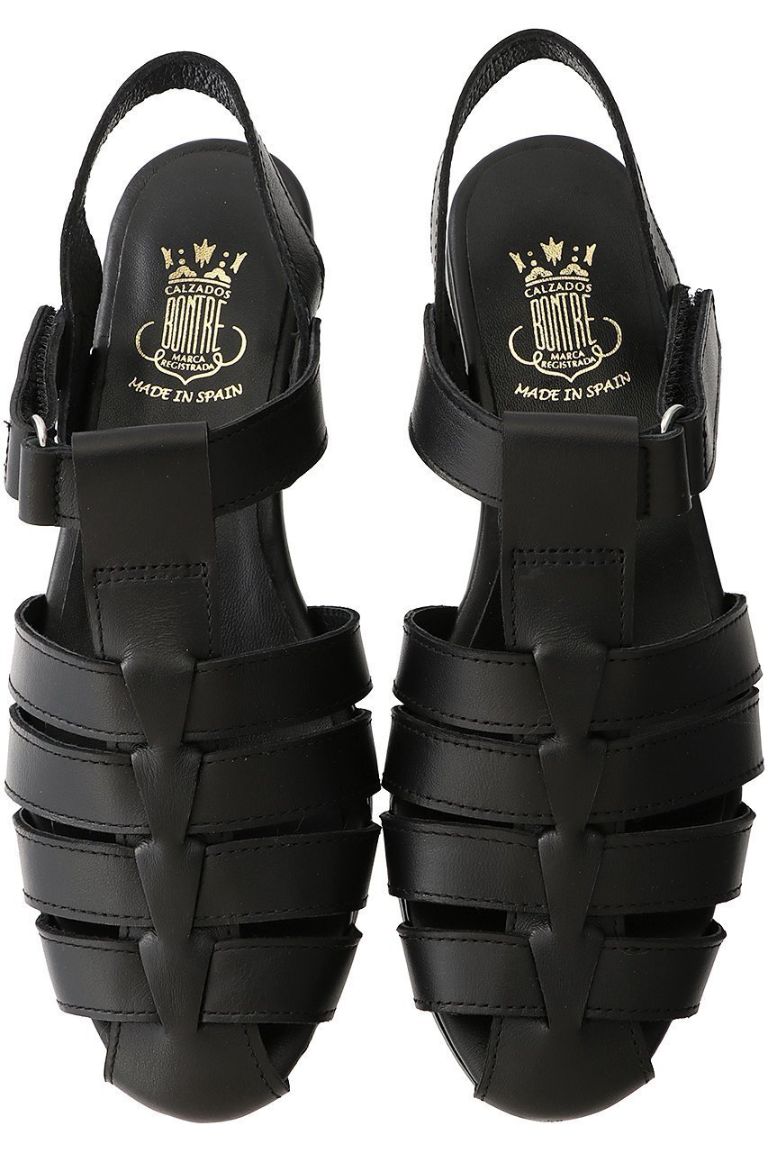 【エスメラルダ/Esmeralda】の【BONTRE】バックストラップグルカサンダル インテリア・キッズ・メンズ・レディースファッション・服の通販 founy(ファニー) 　ファッション　Fashion　レディースファッション　Fashion for Women　バッグ　Bags　サンダル　Sandals, Summer Shoes　エレガント 上品　Elegant　旅行　Travel　ブラック|ID: prp329100003282041 ipo3291000000035059102