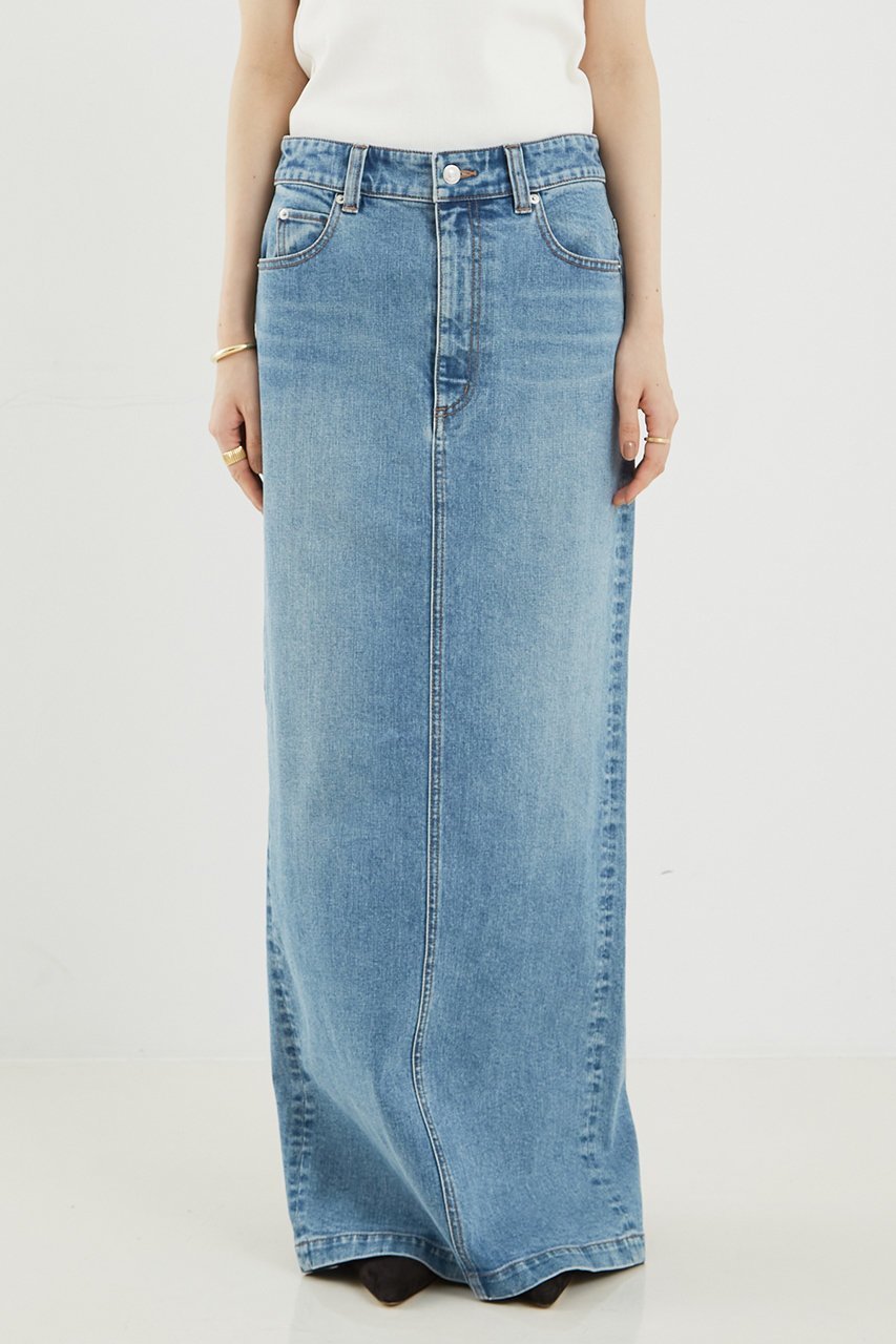【ザ ストア バイ シー/THE STORE by C】のデニムスカート 人気、トレンドファッション・服の通販 founy(ファニー) 　ファッション　Fashion　レディースファッション　WOMEN　スカート　Skirt　デニムスカート　Denim Skirts　ロングスカート　Long Skirt　クロップド　Cropped　ストレート　Straight　スリット　Slit　デニム　Denim　マキシ　Maxi　ロング　Long　other-4|ID: prp329100003282045 ipo3291000000031268785