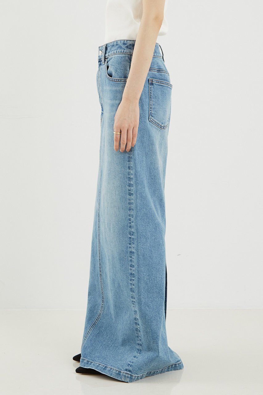 【ザ ストア バイ シー/THE STORE by C】のデニムスカート 人気、トレンドファッション・服の通販 founy(ファニー) 　ファッション　Fashion　レディースファッション　WOMEN　スカート　Skirt　デニムスカート　Denim Skirts　ロングスカート　Long Skirt　クロップド　Cropped　ストレート　Straight　スリット　Slit　デニム　Denim　マキシ　Maxi　ロング　Long　other-5|ID: prp329100003282045 ipo3291000000031330806