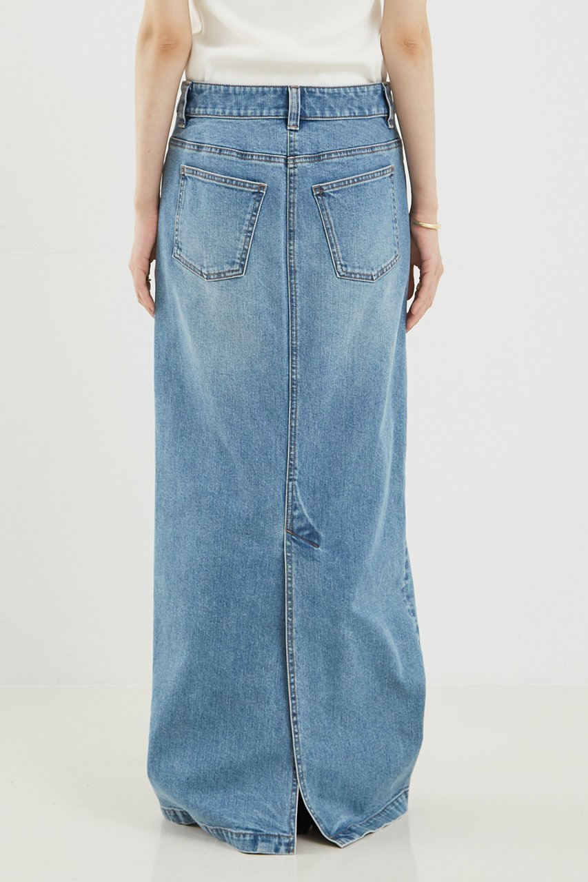【ザ ストア バイ シー/THE STORE by C】のデニムスカート 人気、トレンドファッション・服の通販 founy(ファニー) 　ファッション　Fashion　レディースファッション　WOMEN　スカート　Skirt　デニムスカート　Denim Skirts　ロングスカート　Long Skirt　クロップド　Cropped　ストレート　Straight　スリット　Slit　デニム　Denim　マキシ　Maxi　ロング　Long　other-6|ID: prp329100003282045 ipo3291000000031330807