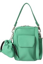 【メゾンスペシャル/MAISON SPECIAL】の【UNISEX】巾着チャーム付きレザーミニポーチ D.GRN(ダークグリーン)|ID: prp329100003283664 ipo3291000000036884560