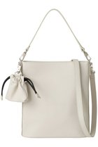 【メゾンスペシャル/MAISON SPECIAL】の【UNISEX】巾着チャーム付きレザー2WAYミニショルダーバッグ O.WHT(オフホワイト)|ID: prp329100003283665 ipo3291000000036377512