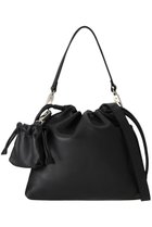 【メゾンスペシャル/MAISON SPECIAL】の【UNISEX】巾着チャーム付きレザー巾着2WAYショルダーバッグ BLK(ブラック)|ID: prp329100003283667 ipo3291000000036554573