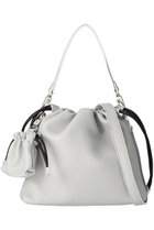 【メゾンスペシャル/MAISON SPECIAL】の【UNISEX】巾着チャーム付きレザー巾着2WAYショルダーバッグ SLV(シルバー)|ID: prp329100003283667 ipo3291000000036554574