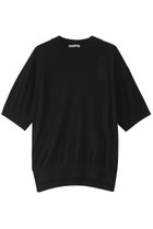 【デザイン ワークス/DESIGN WORKS】のシルク半袖Tシャツ ブラック|ID:prp329100003283720