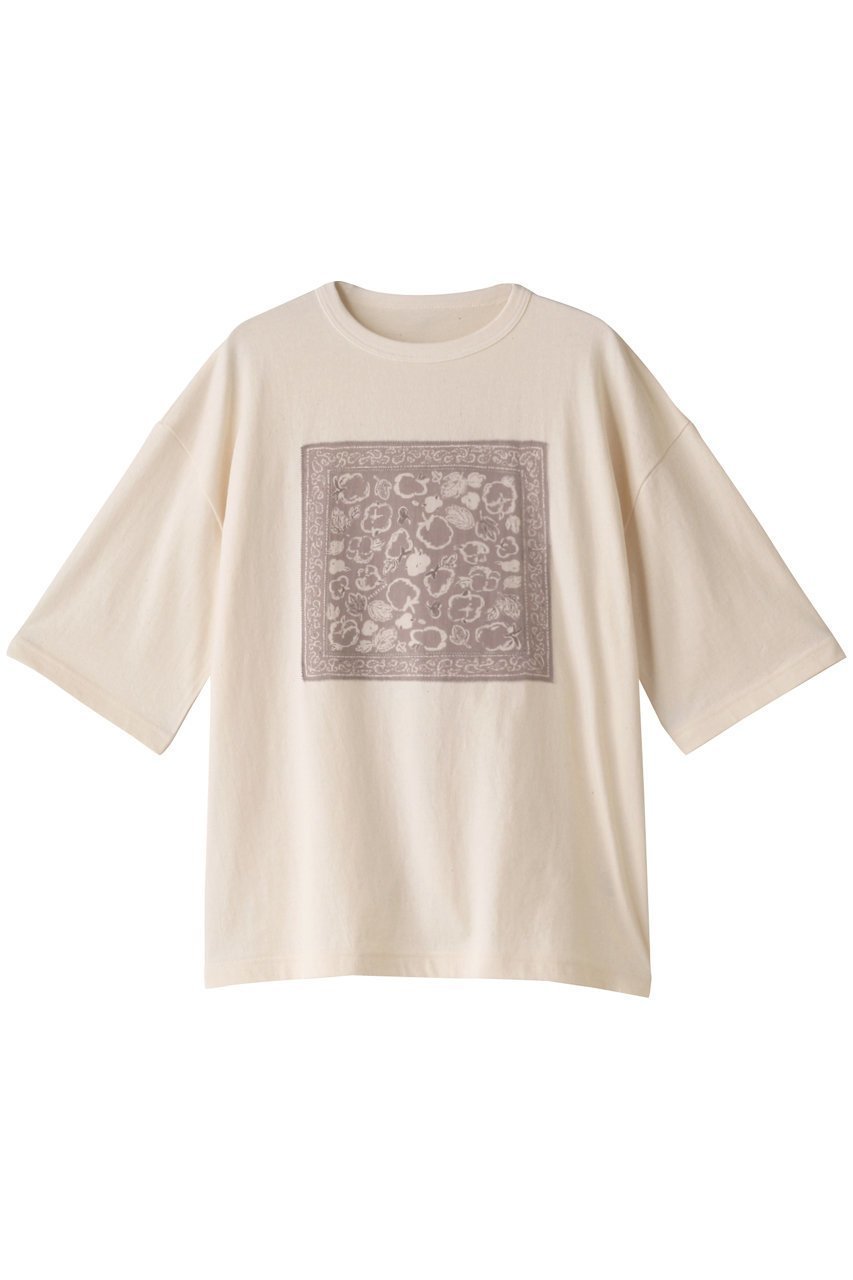 【プリスティン/PRISTINE】のRe-COTTONバンダナTシャツ 人気、トレンドファッション・服の通販 founy(ファニー) 　ファッション　Fashion　レディースファッション　WOMEN　トップス・カットソー　Tops/Tshirt　シャツ/ブラウス　Shirts/Blouses　ロング / Tシャツ　T-Shirts　カットソー　Cut and Sewn　ショート　Short　スリーブ　Sleeve　デニム　Denim　ハーフ　Half　バンダナ　Bandana　 other-1|ID: prp329100003283781 ipo3291000000021974827