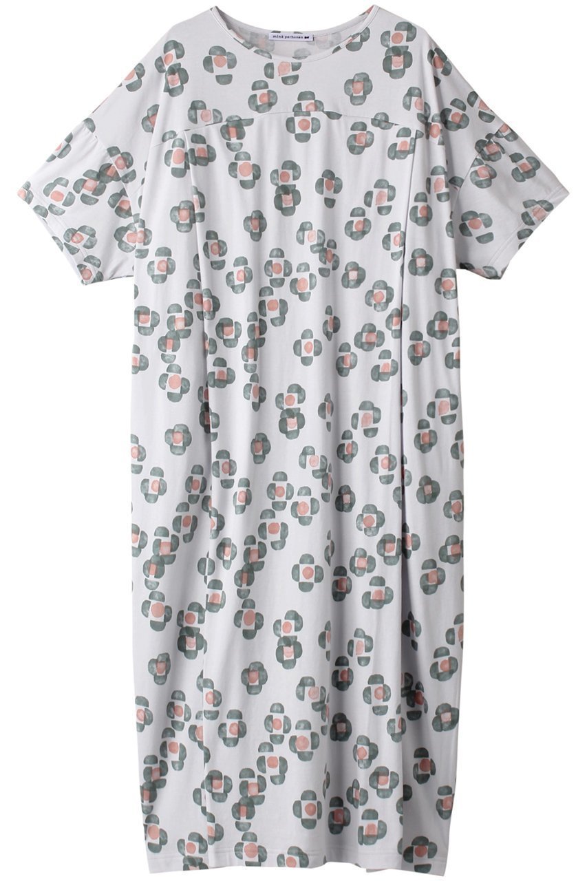 【ミナ ペルホネン/mina perhonen】の【マタニティ】flower mist ワンピース インテリア・キッズ・メンズ・レディースファッション・服の通販 founy(ファニー) 　ファッション　Fashion　レディースファッション　Fashion for Women　ワンピース　Dresses　チュニック　Tunic Tops & Dresses　チュニック　Tunic, Long Top　フラワー　Flower, Floral　プリント　Print, Printed Pattern　ライトグレー|ID: prp329100003285716 ipo3291000000036669697