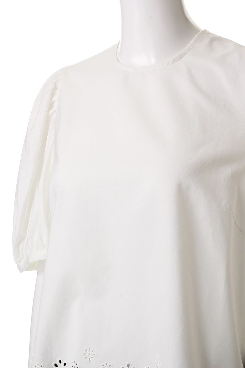 【ビリティス ディセッタン/Bilitis dix-sept ans】のアイレットレースブラウス 人気、トレンドファッション・服の通販 founy(ファニー) 　ファッション　Fashion　レディースファッション　WOMEN　トップス・カットソー　Tops/Tshirt　シャツ/ブラウス　Shirts/Blouses　ギャザー　Gather　ショート　Short　スリーブ　Sleeve　フェミニン　Feminine　リネン　Linen　レース　Race　other-5|ID: prp329100003285724 ipo3291000000031325747