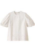 【ビリティス ディセッタン/Bilitis dix-sept ans】のアイレットレースブラウス 人気、トレンドファッション・服の通販 founy(ファニー) ファッション Fashion レディースファッション Fashion for Women トップス・カットソー Cut & Sew Tops シャツ・ブラウス・オフィスカジュアル Elegant Blouses & Button-Ups ギャザー Gathered, Ruffled ショート Short, Short Length スリーブ Sleeve, Long Sleeve / Short Sleeve フェミニン Feminine, Girly リネン Linen, Linen Fabric レース Lace, Lace Fabric thumbnail ホワイト|ID: prp329100003285724 ipo3291000000032849904
