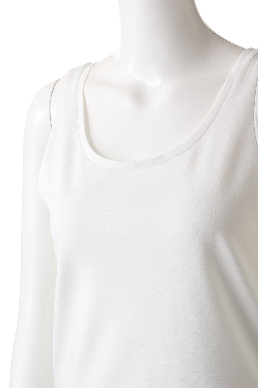 【エリオポール/heliopole】のストレッチポンチタンクトップ 人気、トレンドファッション・服の通販 founy(ファニー) ファッション Fashion レディースファッション Fashion for Women トップス・カットソー Cut & Sew Tops キャミソール&ノースリーブ Camisoles & Sleeveless Tops シャツ・ブラウス・オフィスカジュアル Elegant Blouses & Button-Ups ロングTシャツ・Tシャツ Longline T-Shirts & Tees カットソー・ベーシックTシャツ Cut-and-Sewn Tops / Stretch Tees & Basics インナー Innerwear キャミソール Camisole, Spaghetti Strap Top シンプル Simple, Minimal ストレッチ Stretch, Stretchy Fabric タンク Tank Top, Sleeveless Top ファブリック Fabric, Textile other-5|ID: prp329100003287988 ipo3291000000032890125
