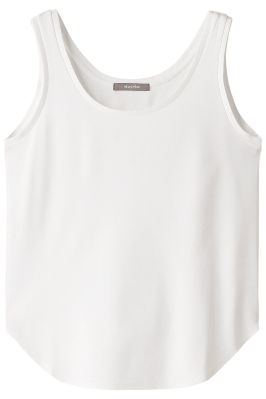 【エリオポール/heliopole】のストレッチポンチタンクトップ 人気、トレンドファッション・服の通販 founy(ファニー) 　ファッション　Fashion　レディースファッション　Fashion for Women　トップス・カットソー　Cut & Sew Tops　キャミソール&ノースリーブ　Camisoles & Sleeveless Tops　シャツ・ブラウス・オフィスカジュアル　Elegant Blouses & Button-Ups　ロングTシャツ・Tシャツ　Longline T-Shirts & Tees　カットソー・ベーシックTシャツ　Cut-and-Sewn Tops / Stretch Tees & Basics　インナー　Innerwear　キャミソール　Camisole, Spaghetti Strap Top　シンプル　Simple, Minimal　ストレッチ　Stretch, Stretchy Fabric　タンク　Tank Top, Sleeveless Top　ファブリック　Fabric, Textile　 other-1|ID: prp329100003287988 ipo3291000000035421729