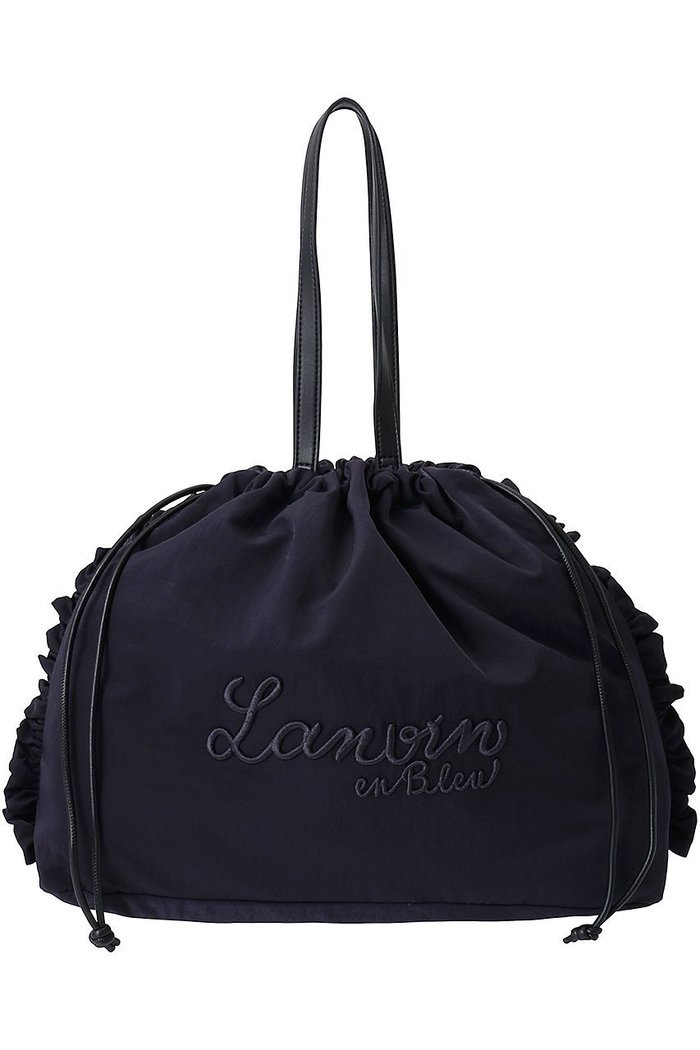 【ランバン オン ブルー/LANVIN en Bleu】のナイロンドロストトートバッグ インテリア・キッズ・メンズ・レディースファッション・服の通販 founy(ファニー) https://founy.com/ ファッション Fashion レディースファッション WOMEN バッグ Bag フリル Frills ポケット Pocket 巾着 Purse ビジネス 仕事 通勤 Business |ID: prp329100003288023 ipo3291000000027894436