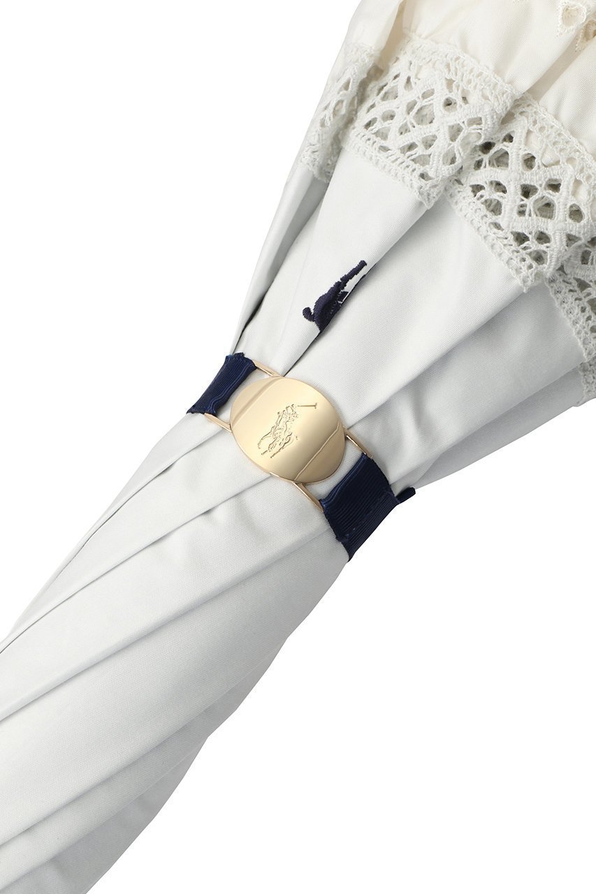 【ポロラルフローレン/POLO RALPH LAUREN】の晴雨兼用エンブロイダリーフリルショート傘 人気、トレンドファッション・服の通販 founy(ファニー) 　ファッション　Fashion　レディースファッション　Fashion for Women　レイングッズ・傘・晴雨兼用傘　Umbrellas & Rain Gear　ウッド　Wooden Design　シアー　Sheer, See-Through　ハンカチ　Handkerchief, Hanky　フリル　Frill, Ruffle　レース　Lace, Lace Fabric　ワンポイント　One Point, Statement Accent　エレガント 上品　Elegant　傘　Umbrella, Parasol　時計　Watch, Wristwatch　other-6|ID: prp329100003291352 ipo3291000000032864864