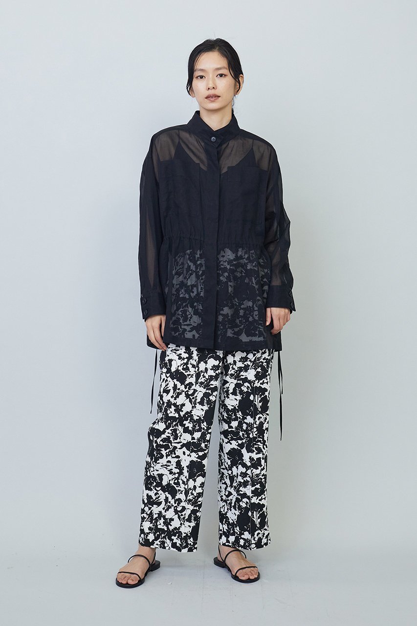 【プルミエ アロンディスモン/1er Arrondissement】のコットンオーガンジーブルゾン 人気、トレンドファッション・服の通販 founy(ファニー) 　ファッション　Fashion　レディースファッション　Fashion for Women　アウター　Coat / Outerwear Collection　レディースジャケット・軽アウター　Jackets　ブルゾンジャケット・スポーティアウター　Blouson Jackets　インナー　Innerwear　オーガンジー　Organza Fabric　シアー　Sheer, See-Through　シンプル　Simple, Minimal　ジャケット　Jacket, Outerwear　ドローストリング　Drawstring, Pull Cord　ブルゾン　Blouson, Bomber Jacket　羽織　Haori, Light Jacket　other-8|ID: prp329100003292686 ipo3291000000032956985