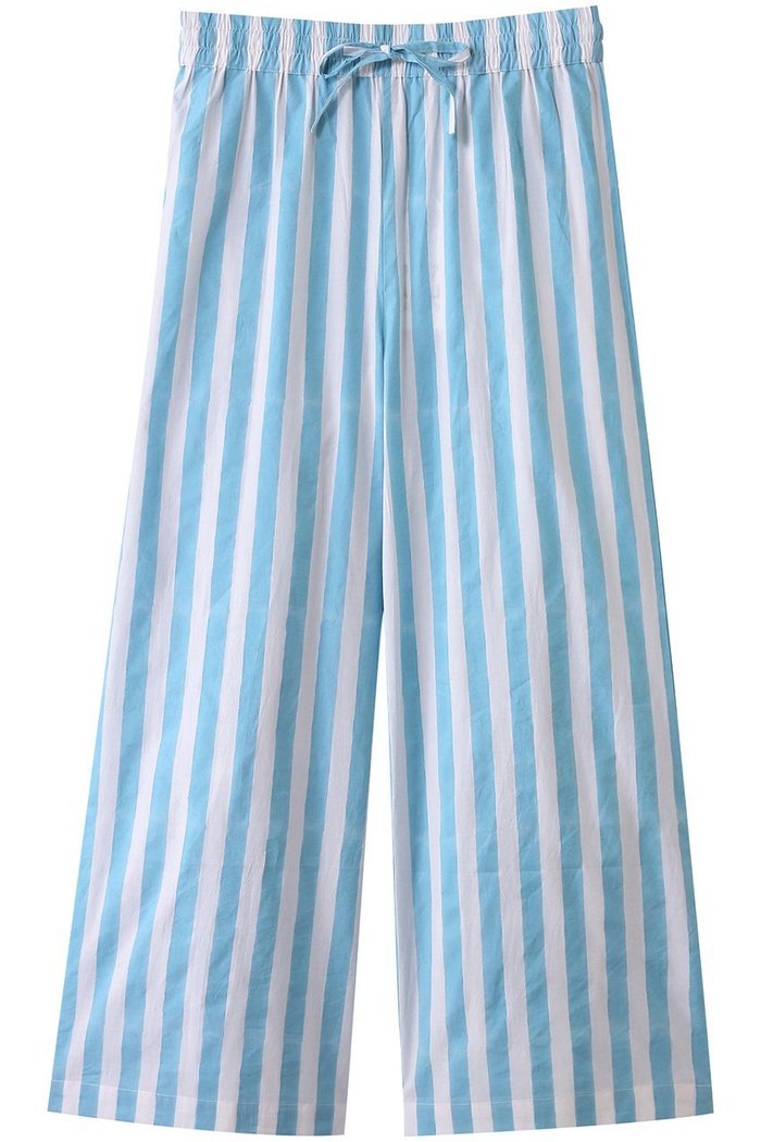【エスゼット ブロックプリント/SZ Blockprints】のDRAWSTRING PANTS THICK STRIPE ドロストワイドパンツ インテリア・キッズ・メンズ・レディースファッション・服の通販 founy(ファニー) https://founy.com/ ファッション Fashion レディースファッション Fashion for Women パンツ Pants & Trousers ストライプ Stripe, Striped Pattern フェミニン Feminine, Girly リラックス Relax, Relaxed Fit ワイド Wide, Wide Fit 夏 Summer |ID: prp329100003292742 ipo3291000000032900211