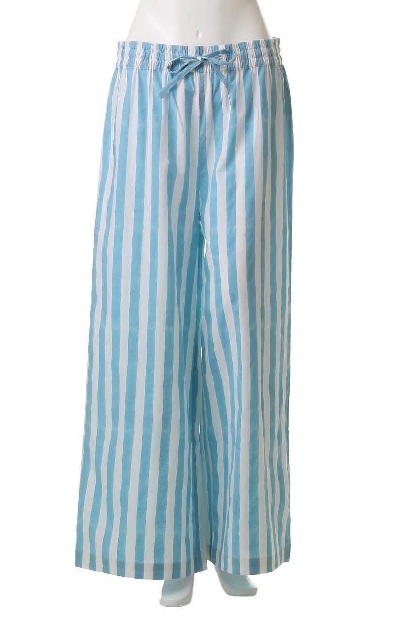 【エスゼット ブロックプリント/SZ Blockprints】のDRAWSTRING PANTS THICK STRIPE ドロストワイドパンツ 人気、トレンドファッション・服の通販 founy(ファニー) 　ファッション　Fashion　レディースファッション　Fashion for Women　パンツ　Pants & Trousers　ストライプ　Stripe, Striped Pattern　フェミニン　Feminine, Girly　リラックス　Relax, Relaxed Fit　ワイド　Wide, Wide Fit　再入荷　Restock / Back in Stock　夏　Summer　other-2|ID: prp329100003292742 ipo3291000000032900217