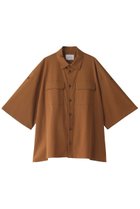 【ミディウミソリッド/MIDIUMISOLID】の【UNISEX】roll up wide shirt シャツ テラコッタ|ID:prp329100003294738