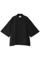 【ミディウミソリッド/MIDIUMISOLID】の【UNISEX】roll up wide shirt シャツ ブラック|ID:prp329100003294738