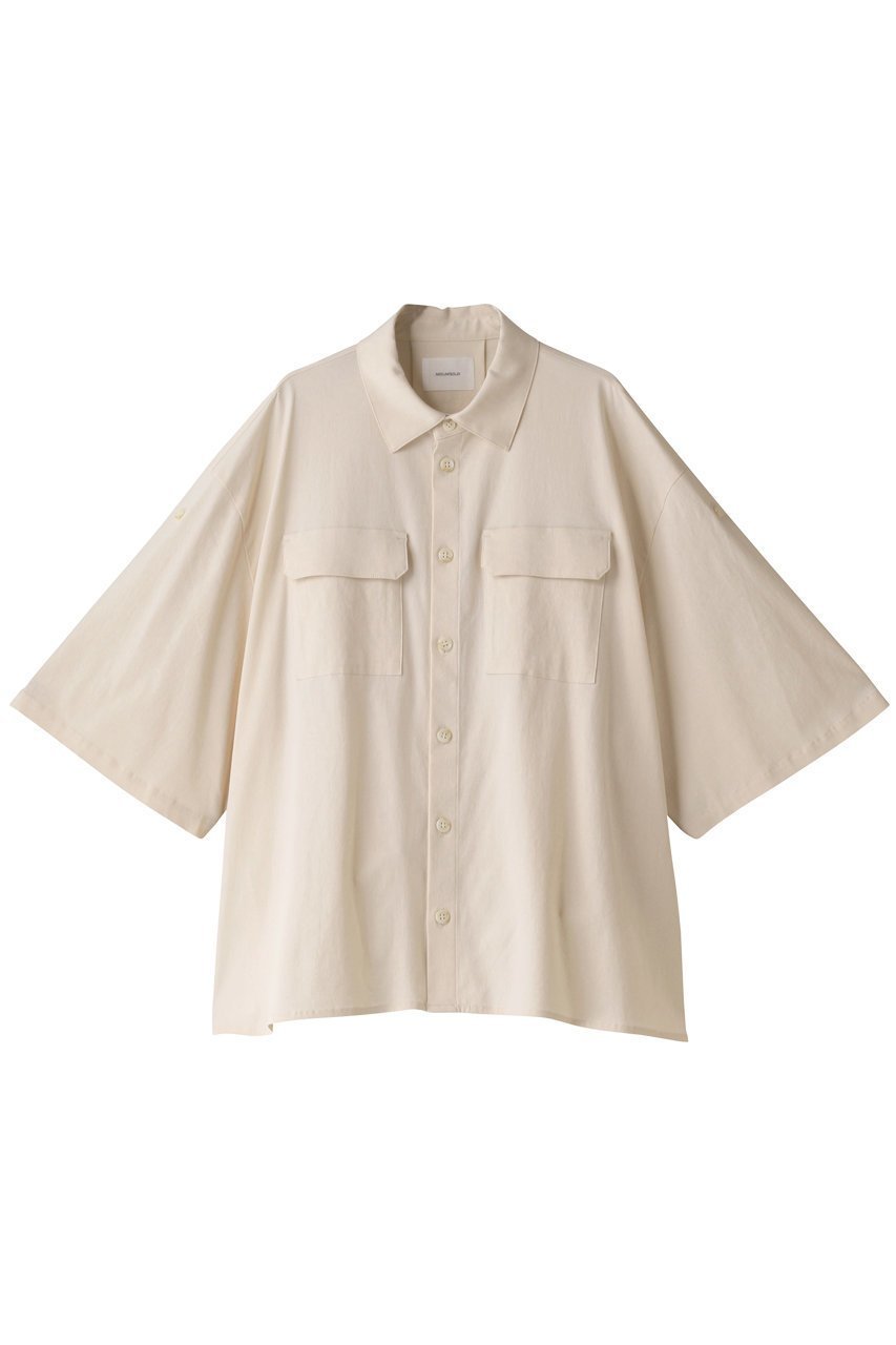 【ミディウミソリッド/MIDIUMISOLID】の【UNISEX】roll up wide shirt シャツ 人気、トレンドファッション・服の通販 founy(ファニー) 　ファッション　Fashion　レディースファッション　WOMEN　トップス・カットソー　Tops/Tshirt　シャツ/ブラウス　Shirts/Blouses　ユニセックス　Unisex　とろみ　Thickness　ショート　Short　スリーブ　Sleeve　ロールアップ　Roll Up　ワイド　Wide　 other-1|ID: prp329100003294738 ipo3291000000029988910