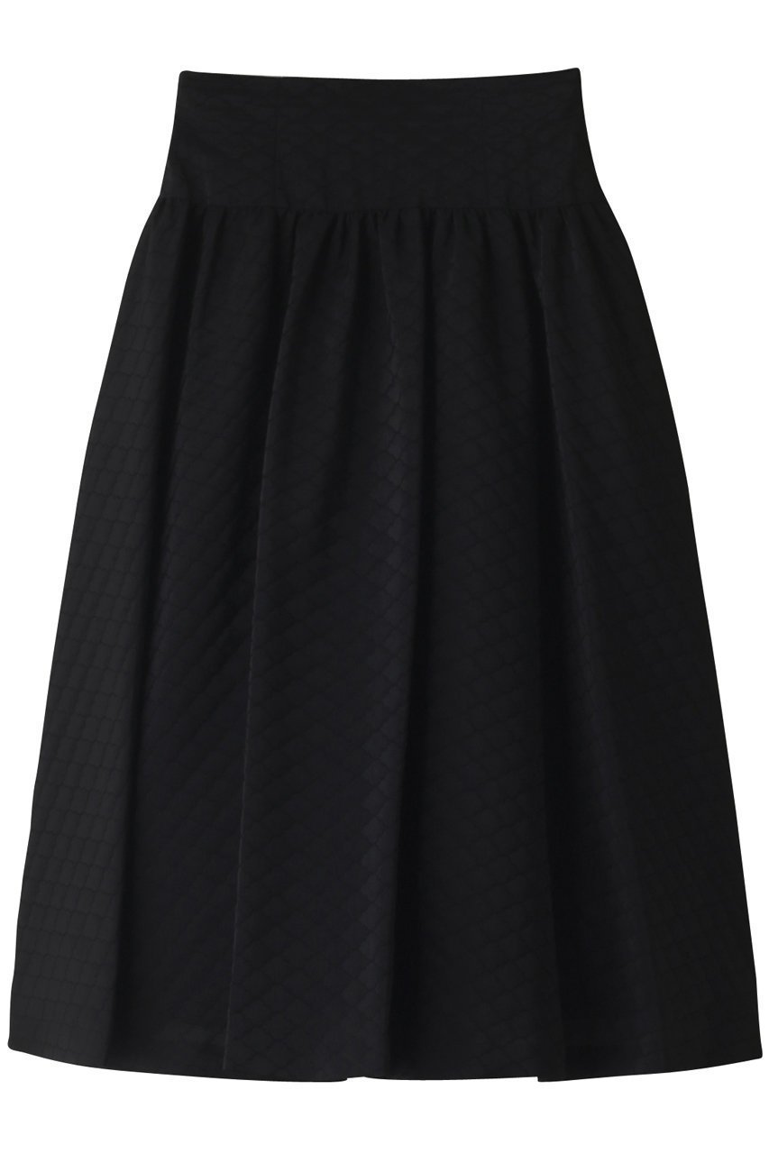 【アルアバイル/allureville】の【Loulou Willoughby】ゼリージュJQスカート インテリア・キッズ・メンズ・レディースファッション・服の通販 founy(ファニー) 　ファッション　Fashion　レディースファッション　WOMEN　スカート　Skirt　ロングスカート　Long Skirt　おすすめ　Recommend　エレガント　カットソー　キルティング　ジャカード　ダウン　フェミニン　フレア　ロング　ブラック|ID: prp329100003294743 ipo3291000000022036099