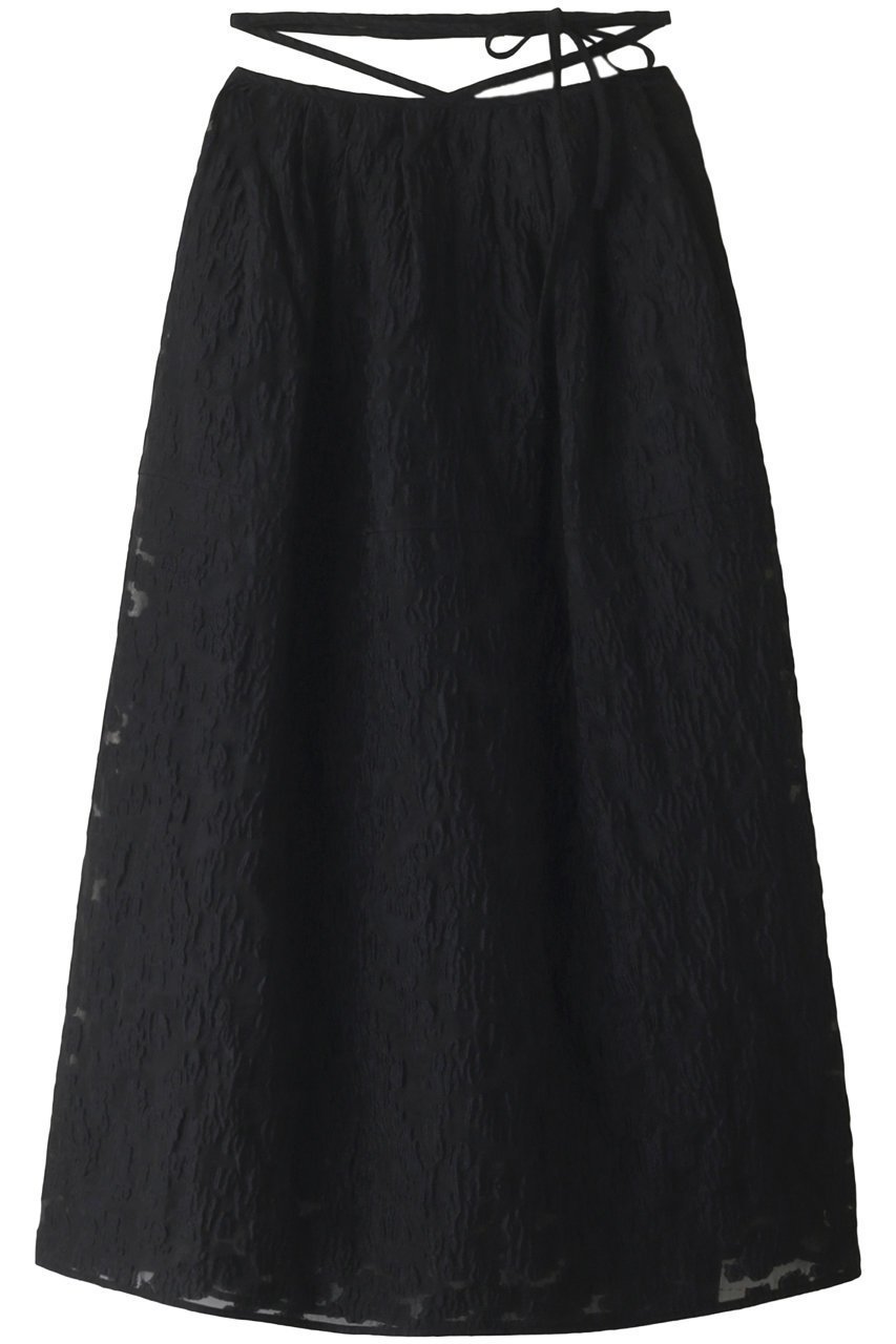 【ルシェル ブルー/LE CIEL BLEU】のシアージャカードタイウェストスカート インテリア・キッズ・メンズ・レディースファッション・服の通販 founy(ファニー) 　ファッション　Fashion　レディースファッション　WOMEN　スカート　Skirt　ロングスカート　Long Skirt　S/S・春夏　SS・Spring/Summer　おすすめ　Recommend　エレガント 上品　シアー　ジャカード　セットアップ　ロング　夏　Summer　春　Spring　ブラック|ID: prp329100003294754 ipo3291000000024743013