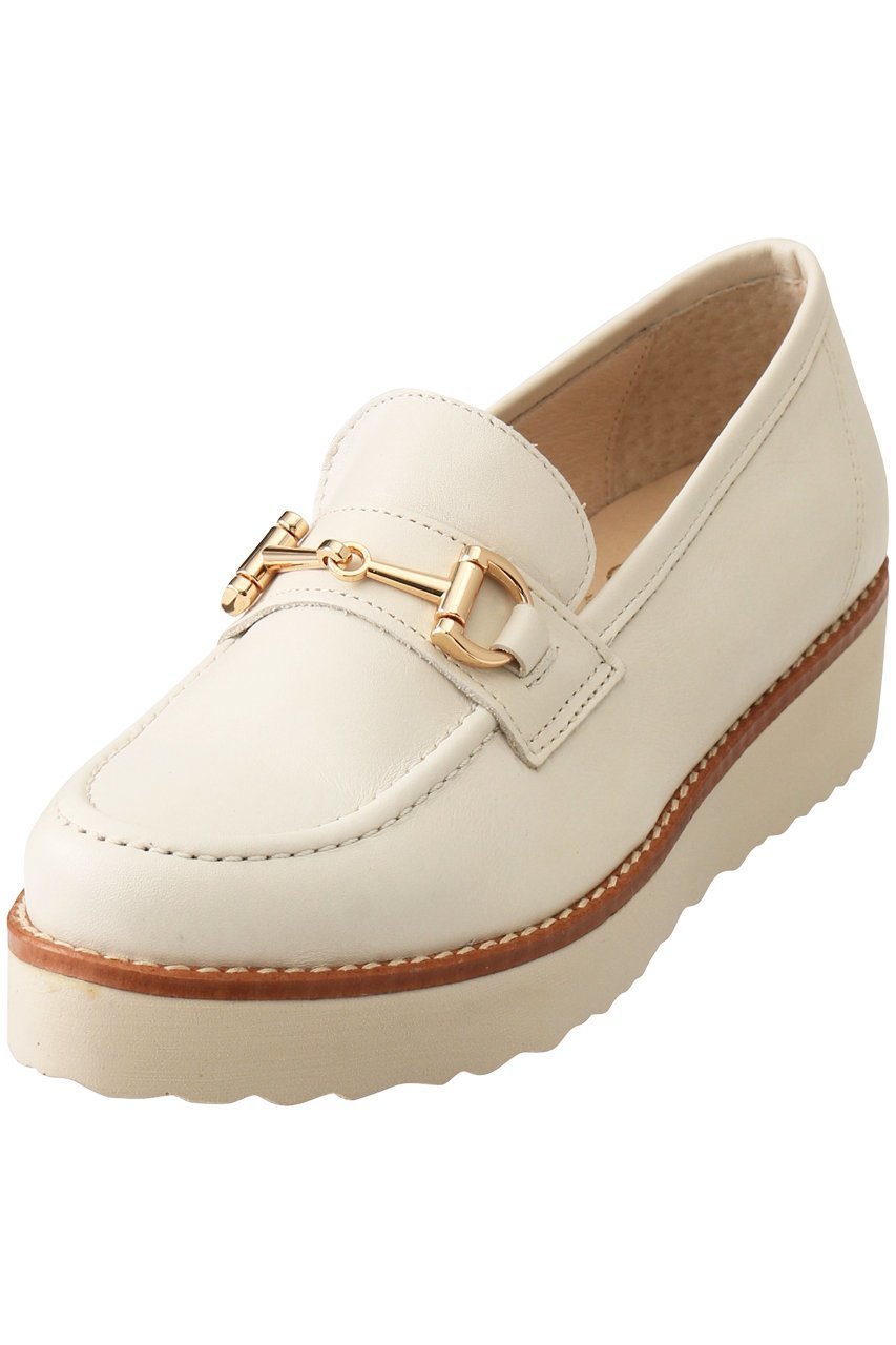 【エスメラルダ/Esmeralda】の【BONTRE】厚底ビットローファー インテリア・キッズ・メンズ・レディースファッション・服の通販 founy(ファニー) 　ファッション　Fashion　レディースファッション　Fashion for Women　アーモンドトゥ　Almond Toe Shoes　シューズ　Shoes, Footwear　シルバー　Silver, Metallic Silver　フラット　Flat, Flat Shoes　ベーシック　Basic, Essential　エレガント 上品　Elegant　厚底　Platform Shoes　ホワイト|ID: prp329100003296580 ipo3291000000035058965