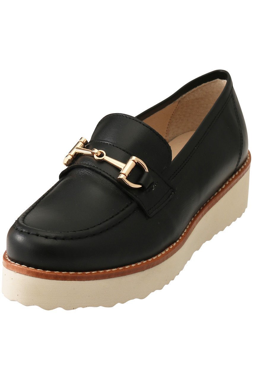 【エスメラルダ/Esmeralda】の【BONTRE】厚底ビットローファー インテリア・キッズ・メンズ・レディースファッション・服の通販 founy(ファニー) 　ファッション　Fashion　レディースファッション　Fashion for Women　アーモンドトゥ　Almond Toe Shoes　シューズ　Shoes, Footwear　シルバー　Silver, Metallic Silver　フラット　Flat, Flat Shoes　ベーシック　Basic, Essential　エレガント 上品　Elegant　厚底　Platform Shoes　ブラック|ID: prp329100003296580 ipo3291000000036139708