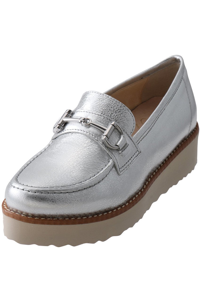 【エスメラルダ/Esmeralda】の【BONTRE】厚底ビットローファー インテリア・キッズ・メンズ・レディースファッション・服の通販 founy(ファニー) 　ファッション　Fashion　レディースファッション　Fashion for Women　アーモンドトゥ　Almond Toe Shoes　シューズ　Shoes, Footwear　シルバー　Silver, Metallic Silver　フラット　Flat, Flat Shoes　ベーシック　Basic, Essential　エレガント 上品　Elegant　厚底　Platform Shoes　シルバー|ID: prp329100003296580 ipo3291000000036139710